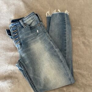 Lucky Brand Blue Ankle Cropped Jeans